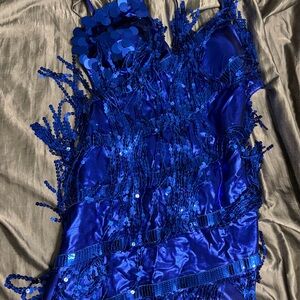 Stunning Blue Sequin Dress